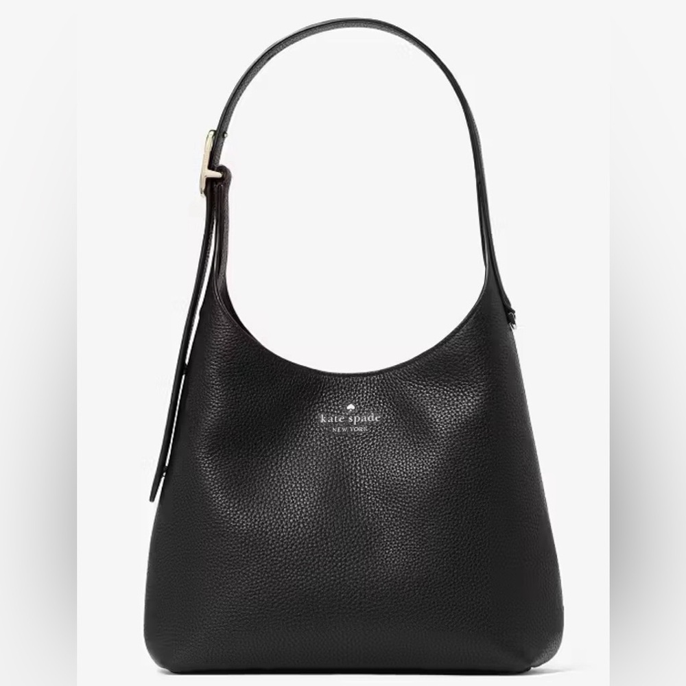Kate Spade 454 Black Leather Hobo Bag